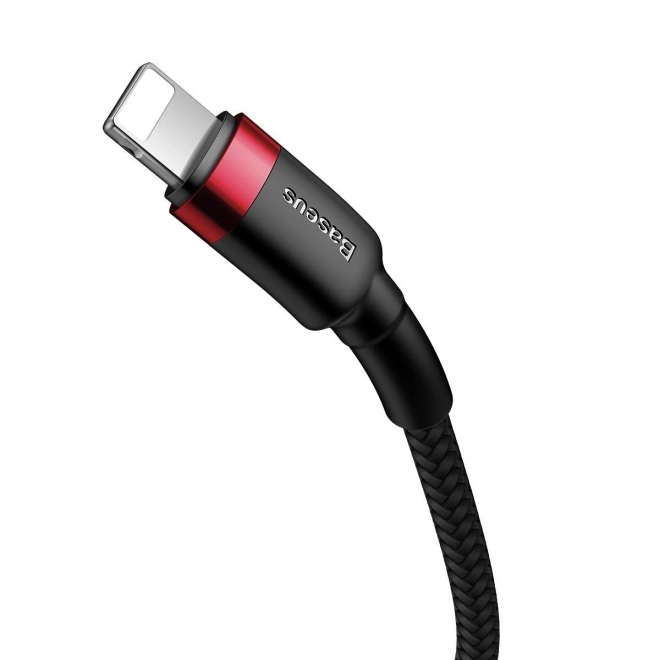 Câble Baseus Cafule USB-C vers Lightning 18W rouge-noir