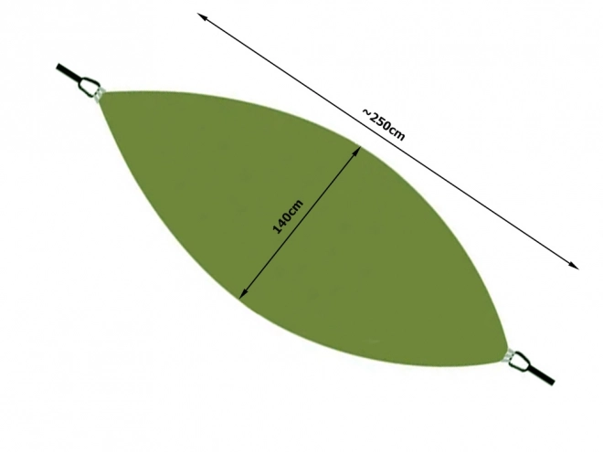 Hamac avec moustiquaire 270x140cm
