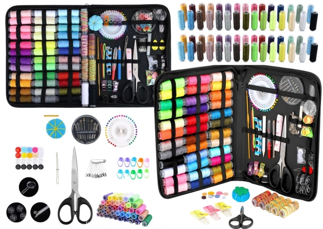 Grande boîte à couture dans une valise à outils 228 pièces