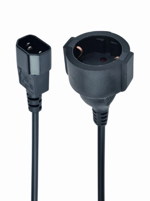 Adaptateur d'alimentation IEC320 C14 vers SCHUKO (F) 15 cm