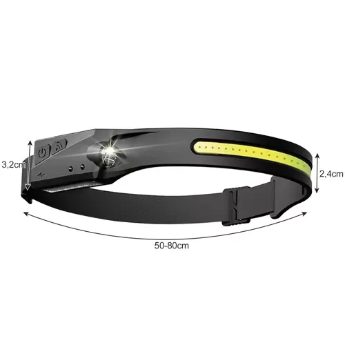 Lampe Frontale LED USB Trizand 21652