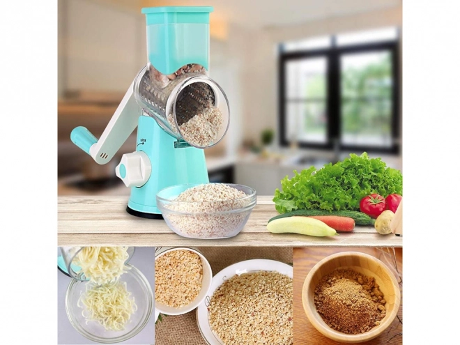 Trancheuse de cuisine universelle avec 3 tambours interchangeables