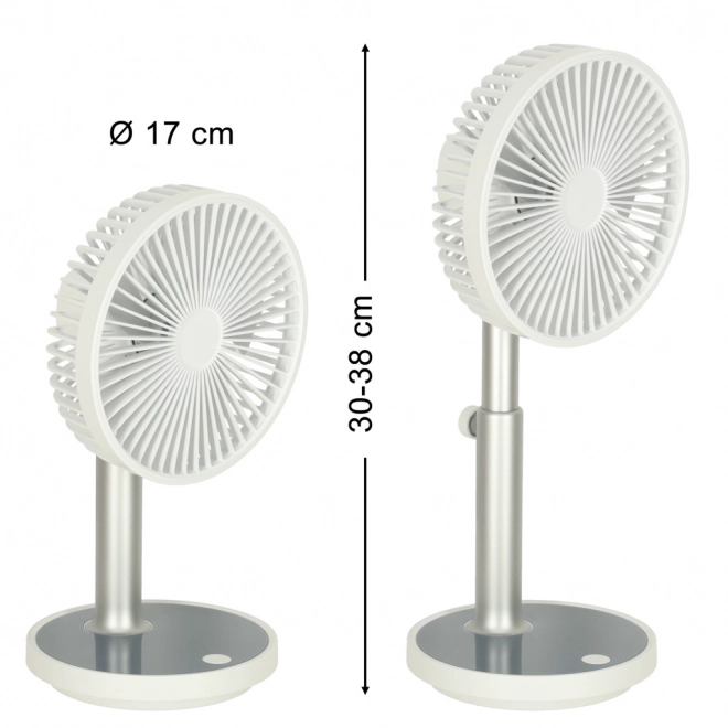 Ventilateur de table sans fil blanc 30 cm