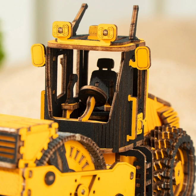 RoboTime puzzle 3D en bois - Rouleau compresseur