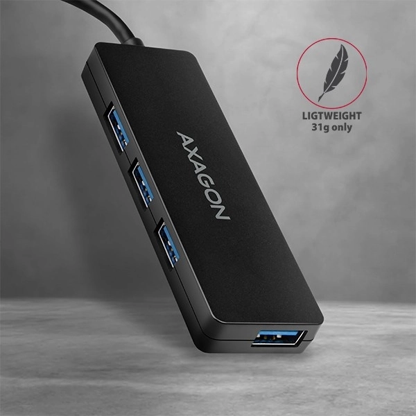 Axagon Slim USB Hub 4 ports USB 3.2 Gen 1 avec câble de 14 cm Type-C