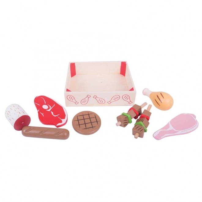 Bigjigs Toys Charcuteries en bois dans une boîte