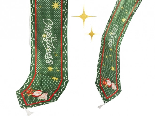 Chemin de table de Noël vert 205x35 cm