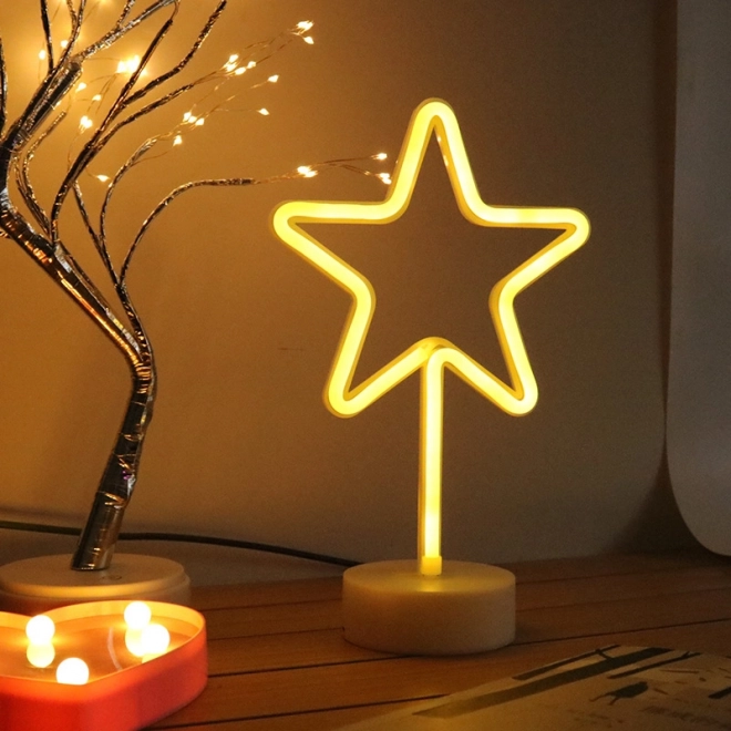 Étoile néon décorative LED