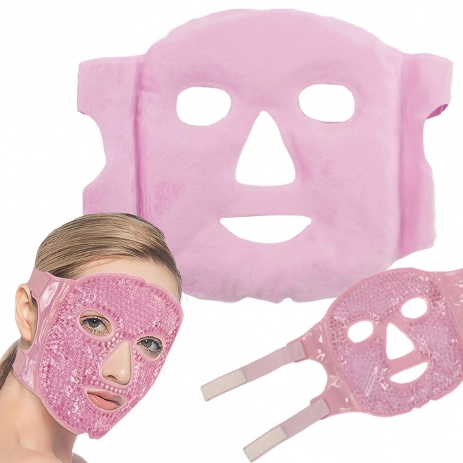 Masque facial de refroidissement gel chauffant yeux relx – rose