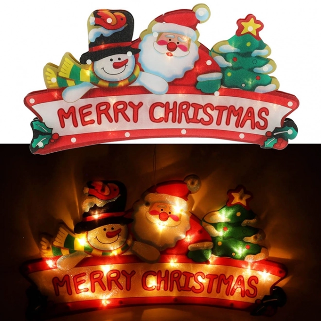 Décoration LED de Noël Merry Christmas 45 cm