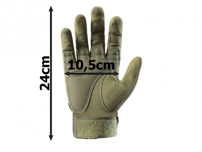 Gants militaires tactiques avec protection des articulations verts XL