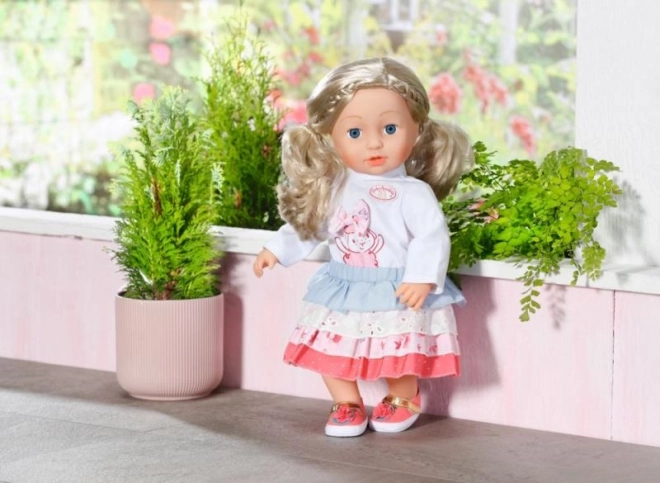 tenue bébé annabell avec une jupe pour poupées