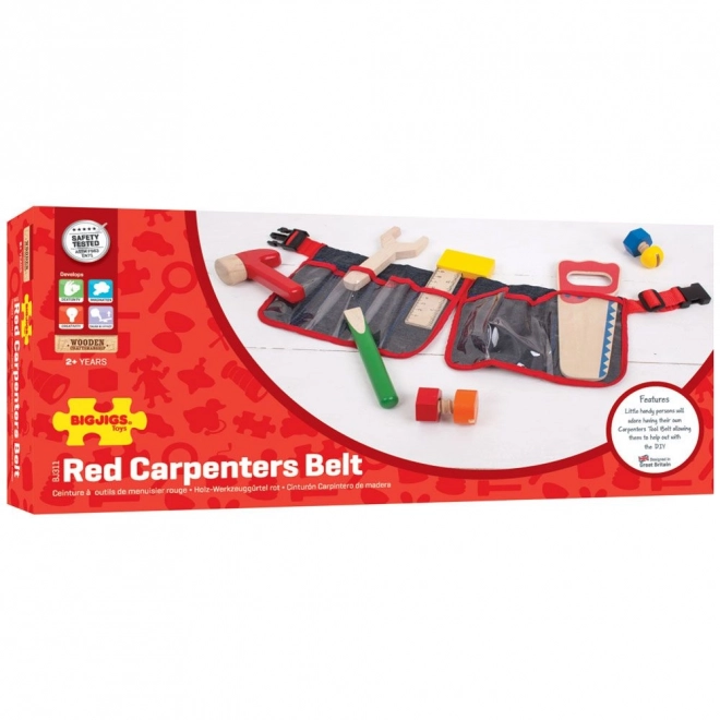 Outils en bois Bigjigs Toys sur ceinture pour enfants