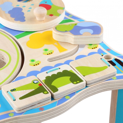 Boîte de formes et banc à marteler pour jeux logiques