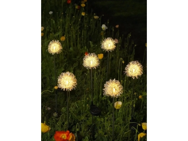 Lampe LED de jardin solaire en forme d'arbre - 2 pièces