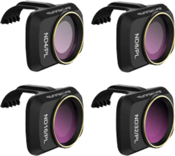 Ensemble de 4 filtres ND-PL 4/8/16/32 pour DJI Mini 2 / Mini 2 SE par Sunnylife