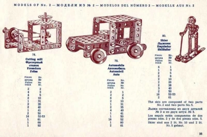 Merkur Classic C04, 213 pièces, 183 modèles
