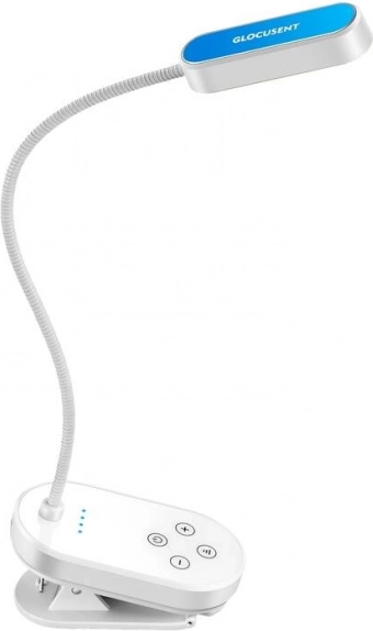 Glocusent Mini lampe sans fil à pince blanche