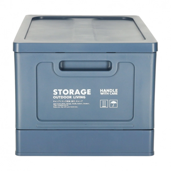 Boîte de camping - caisse pliante 25l bleu