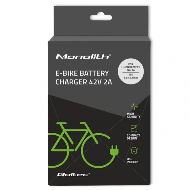 Chargeur de batterie pour vélos électriques 36V | 42V | 2A | 5,5*2,1