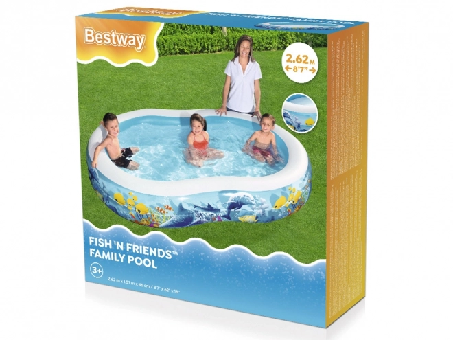 Piscine gonflable 2,62m x 1,57m x 46cm