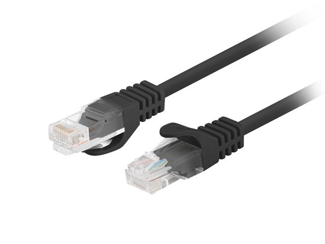 Patchcord UTP cat.6 0,25m noir 10-pack
