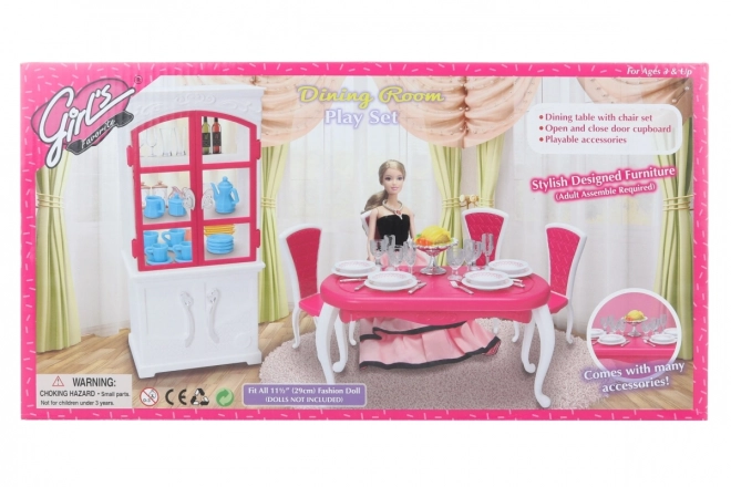 Ensemble de salle à manger Glorie pour poupées