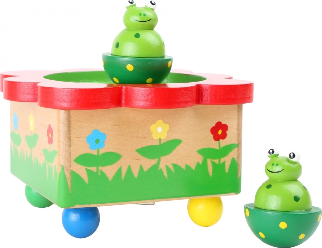 small foot Boîte à musique en bois Grenouille