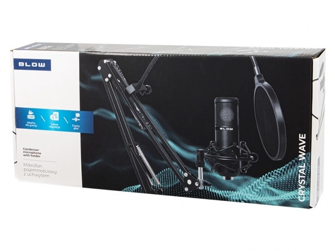 Microphone de studio avec support