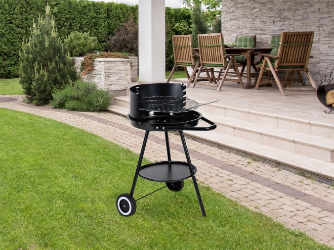 Gril de jardin rond avec hauteur de grille réglable