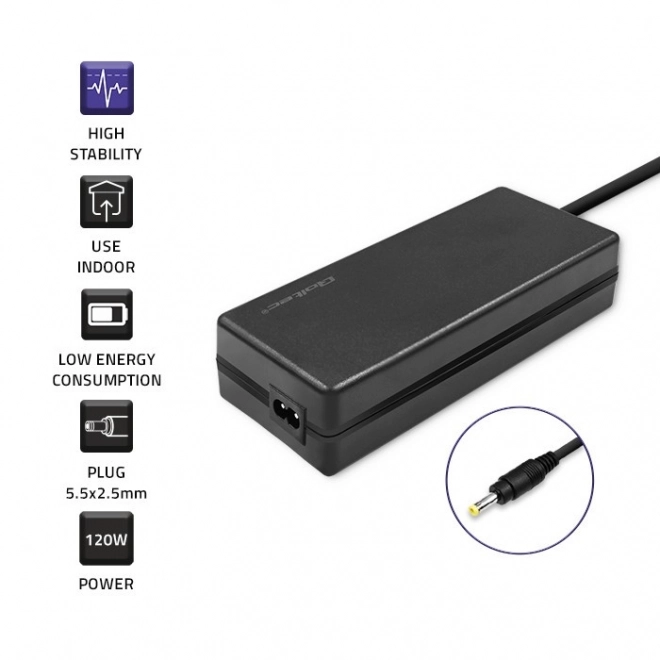 Adaptateur d'alimentation pour Asus 120W | 19V | 6.32A | 5.5x2.5 mm avec câble d'alimentation