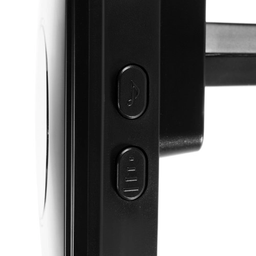 Sonnette sans fil noire Malatec
