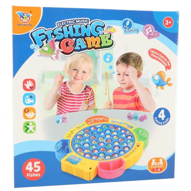 Jeu de pêche pour enfants 45 poissons + 4 cannes à pêche