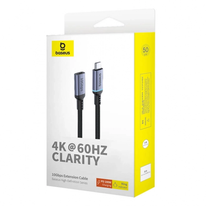 Câble d'extension Baseus USB-C 10Gb/s 0,5m