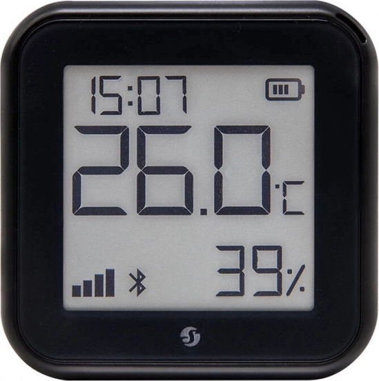 Capteur intelligent de température et d’humidité Shelly H&T Gen3 Wi‑Fi (noir)