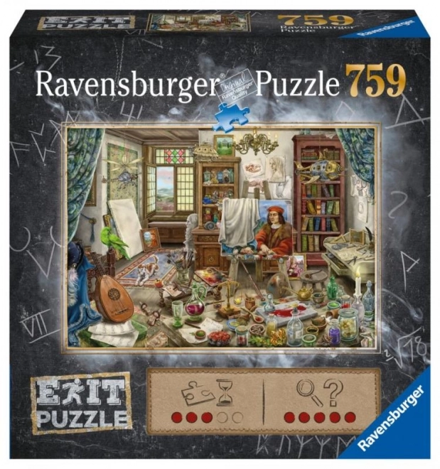 Puzzle Ravensburger Exit : Atelier de l'artiste 759 pièces