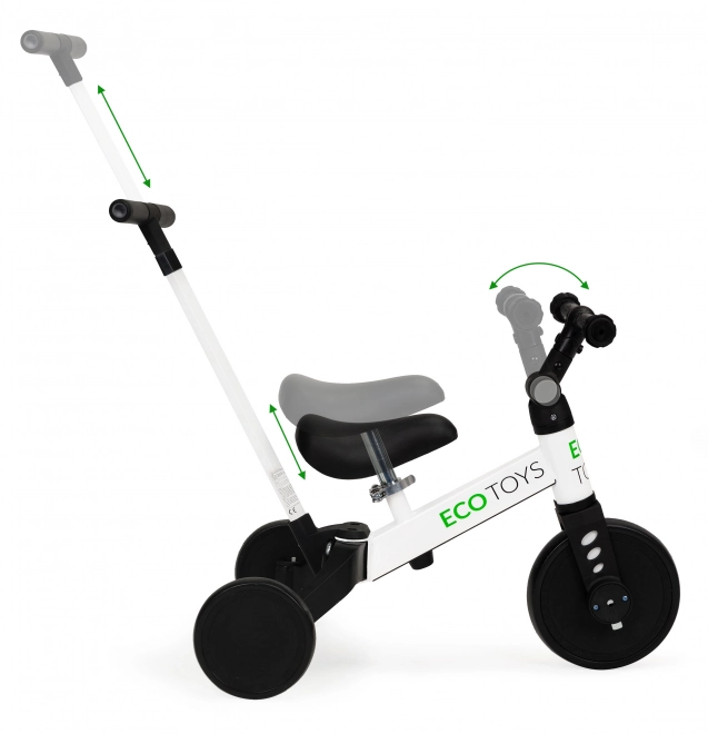 Tricycle vélo d'équilibre avec poignée poussée 2 en 1