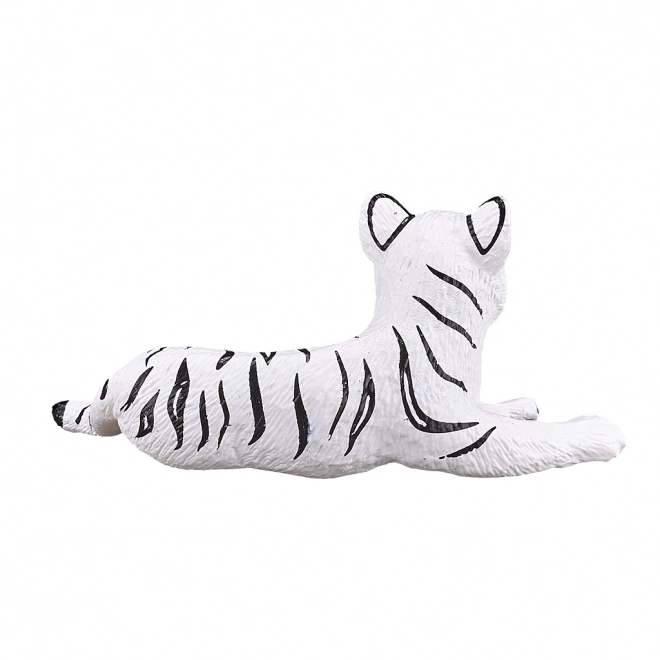 Figurine de Tigre Blanc Couché