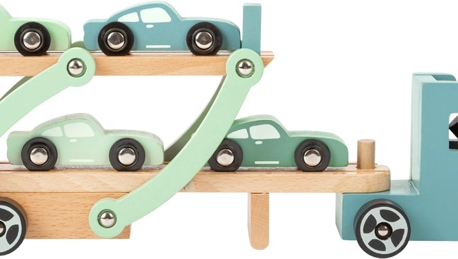 Camion en bois avec remorque porte-voitures Chicago – small foot