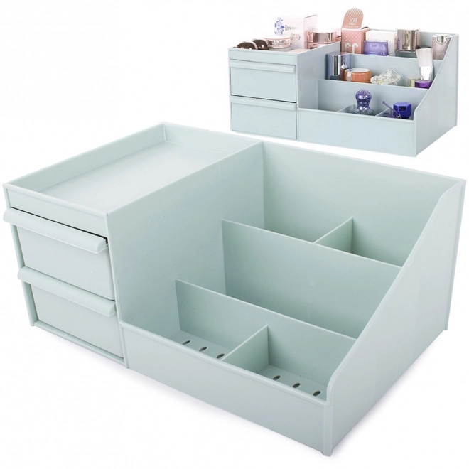 Organisateur de cosmétique dans l'armoire avec deux tiroirs