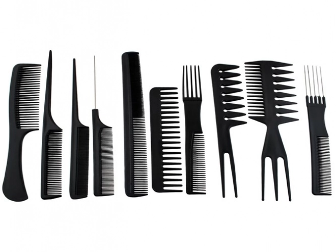 Peignes de coiffure - ensemble de 10 pcs