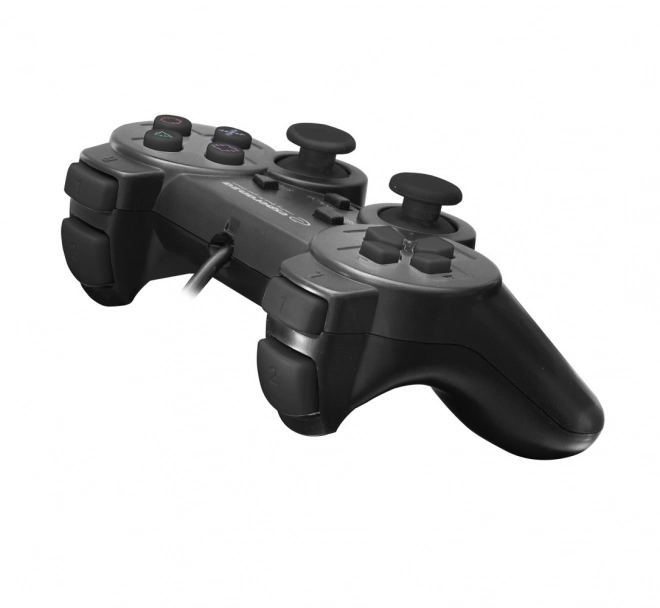 Manette noire avec vibrations pour PS3 et PC