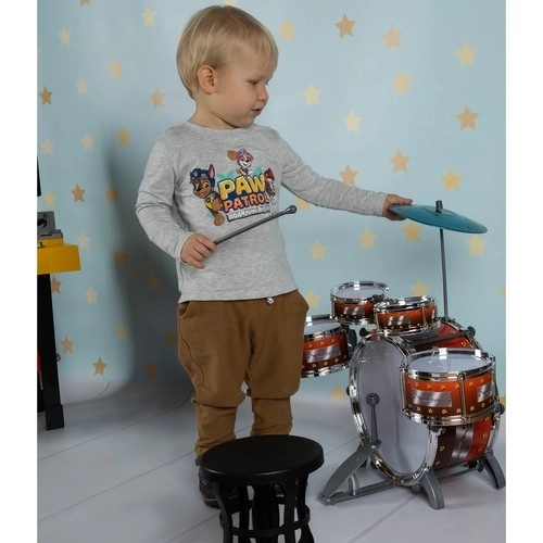 Ensemble de batterie pour enfants - grandes batteries pour enfants XL avec tabouret