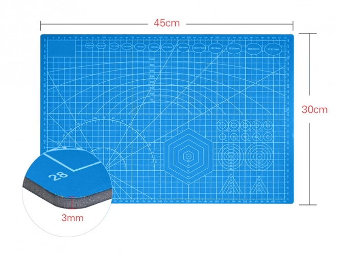 Tapis de coupe auto-régénérant double face A3