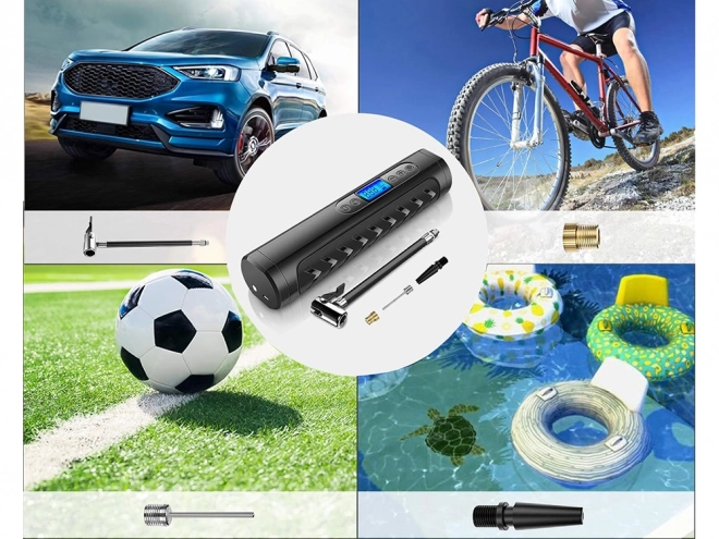 Pompe à compresseur portable à batterie avec écran LCD