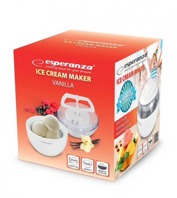 Fabricant de glace Vanilla blanc