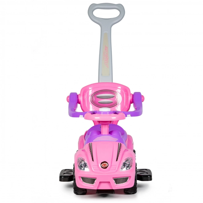 Trotteur enfants 3 en 1 avec klaxon - rose