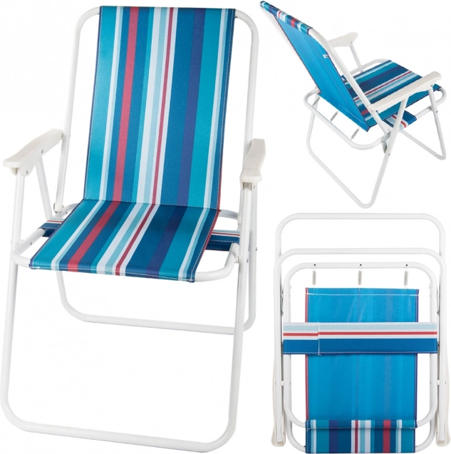 Design estival à rayures pour la plage et le jardin