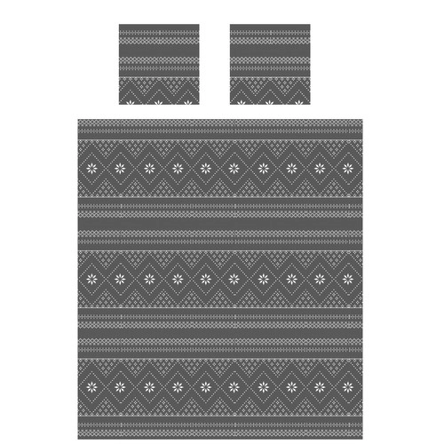 Couverture 1,6x2m + 2x taie d'oreiller Ruhhy 22598