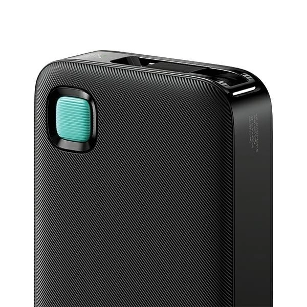 Powerbank avec une capacité de 10000mAh et charge rapide 20W avec câble USB-C intégré